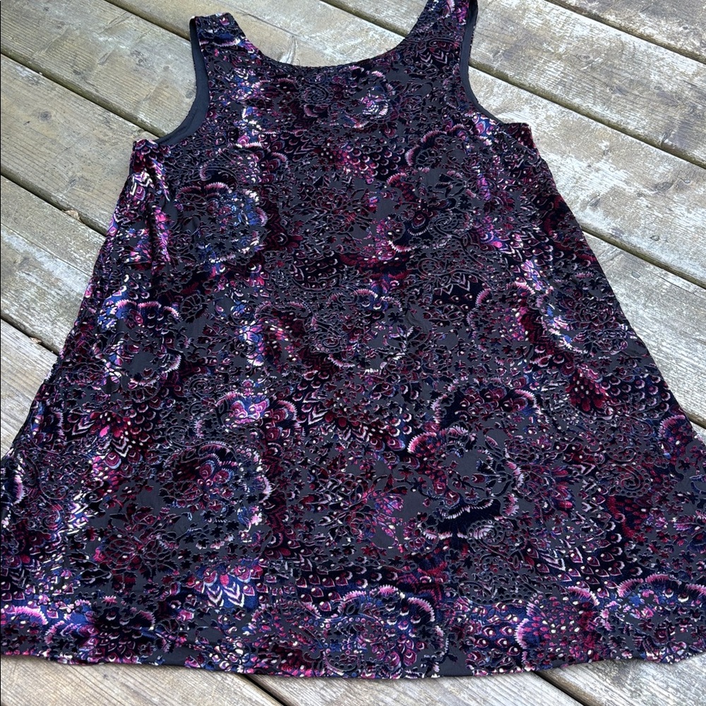 MINKPINK Black Velvet swing mini Dress size M